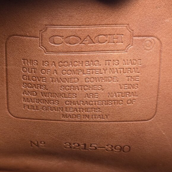 COACH Made in Italy Court Turnlock Vintage Brown Shoulder Bag - Picture 14 of 14